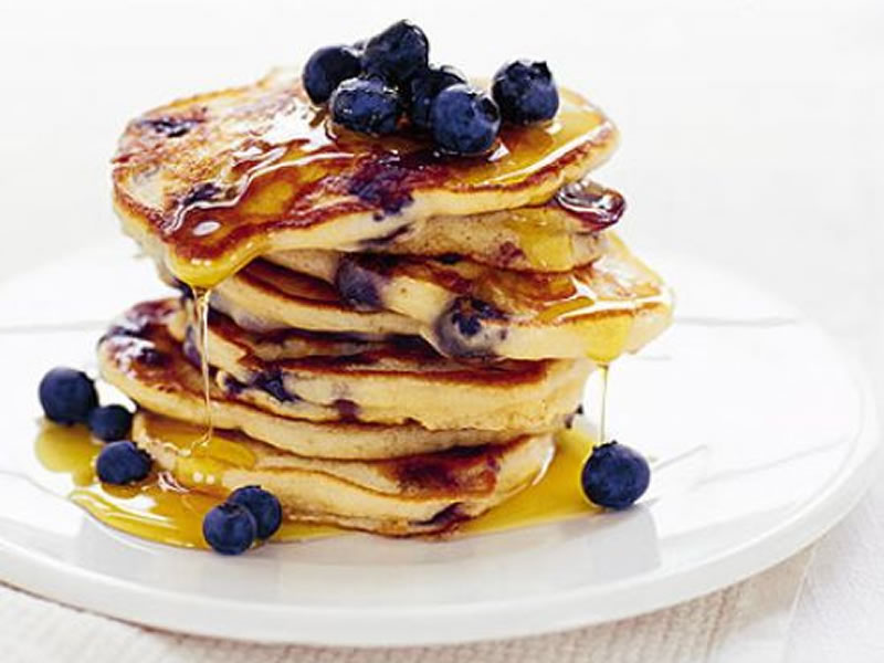 Blueberry & Bacon Pancake Stack